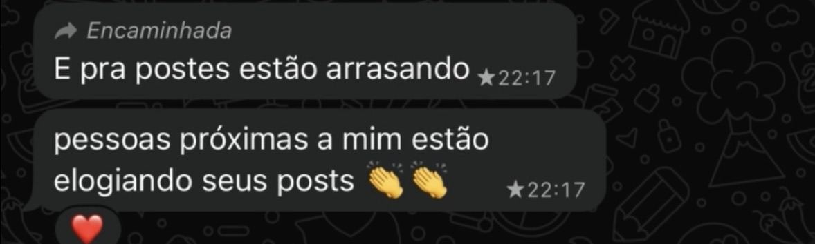 Print de depoimento de cliente