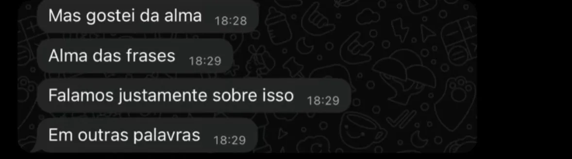 Print de depoimento de cliente